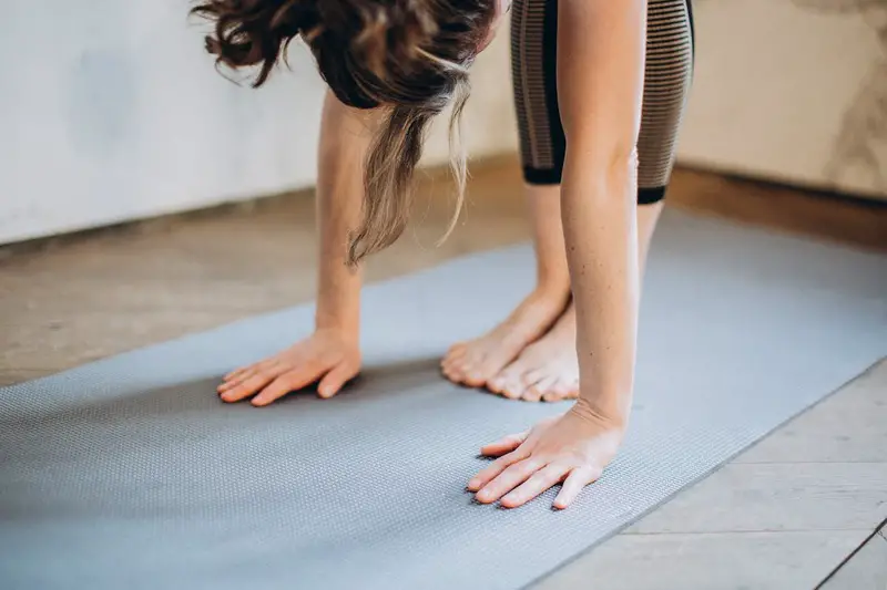 yoga mat or yoga towel